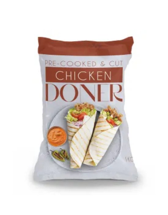 HALAL PRE COOKED & CUT CHICKEN DONER BAG 1KG